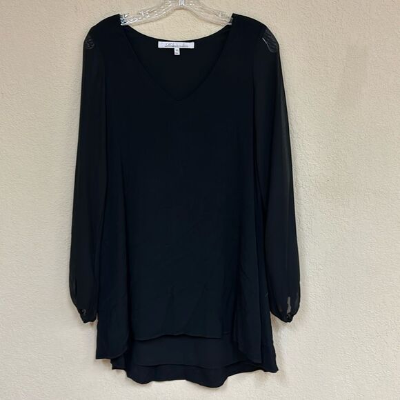 Lovers + Friends Dresses & Skirts - Lovers + Friends womans black Gracie sheer Sleeve mini Dress size XS